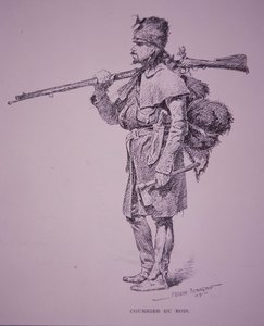 French-Candian fur trapper Coureur du Bois بواسطة فريدريك ريمنجتون