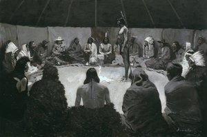 سأخبر الرجل الأبيض ، حوالي 1900 (زيت على قماش) بواسطة فريدريك ريمنجتون