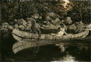 تجديف الضابط البريطاني المصاب ، 1897. بواسطة فريدريك ريمنجتون