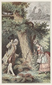 Allons dans ce petit bois charmant (colour litho) بواسطة فريدريك ثيودور (بعد) ليكس