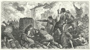 Defence of Saragossa against the French بواسطة فريدريك ثيودور (بعد) ليكس
