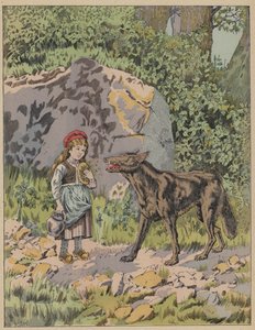Le Petit Chaperon Rouge ، Little Red Riding Hood (لون ليثو)