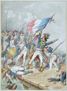 بونابرت يعبر الجسر د أركول في نوفمبر 1796 بواسطة فريدريك ثيودور ليكس