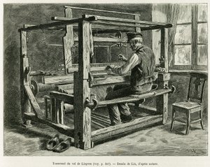 ويفر من وادي ليبفر. نقش بواسطة Lix ، لتوضيح القصة A عبر الألزاس ولورين ، في عام 1887 ، بواسطة تشارلز جراد ، النائب الألماني ، في جولة العالم 1888 ، من إخراج إدوارد شارتون (1807-1890) ، هاشيت ، باريس.