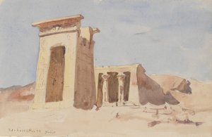معبد دندور ، يظهر الصرح 1874. بواسطة فريدريك آرثر بريدجمان