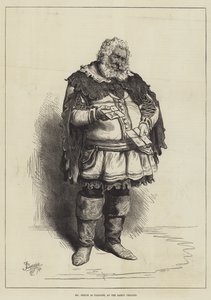السيد فيلبس مثل Falstaff ، في مسرح Gaiety بواسطة فريدريك بارنارد