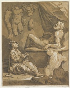 صفحة العنوان لـ: Abraham Bloemaert ، كتاب الرسم الفني الأصلي والشهير. الجزء 1