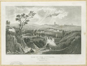 Burslem - منظر للفخاريات: نقش ، و [حوالي 1830s] بواسطة فريدريك كالفيرت