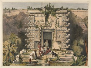 بوابة Teocallis العظمى ، Uxmal.