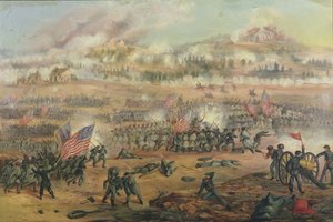 معركة فريدريكسبيرغ في 13 ديسمبر 1862 بواسطة فريدريك كافادا