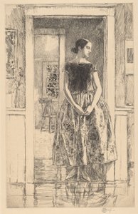 فتاة ترتدي ثوبًا عصريًا ، 1922. بواسطة فريدريك تشايلد حسام