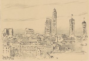 نيويورك سكاي لاين ، المباني الخفيفة ، 1918. بواسطة فريدريك تشايلد حسام