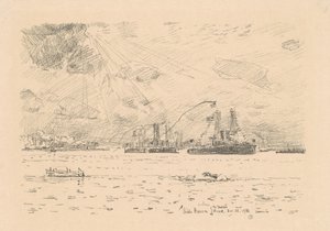 عودة الأسطول 1918. بواسطة فريدريك تشايلد حسام