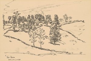 بيت المدرسة الصغير ، أرض نود ، 1918. بواسطة فريدريك تشايلد حسام