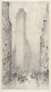 عيد ميلاد واشنطن - الجادة الخامسة والشارع 23 ، 1916. بواسطة فريدريك تشايلد حسام