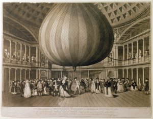 منظر داخلي للبانثيون ، شارع أكسفورد ، لندن ، 1785 (أكواتينت) بواسطة فريدريك جورج بايرون