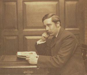 صورة شخصية لهربرت جورج ويلز (1866-1946) بواسطة فريدريك هوليير (1837-1933) 1903 (بني داكن) بواسطة فريدريك هوليير
