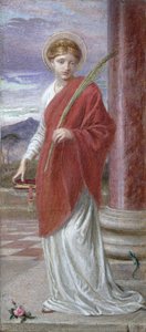 Santa Bibliana (gouache) بواسطة فريدريك جيمس شيلدز