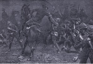 الرائد بول سميث يعالج دي ويت ، من بعد بريتوريا: حرب العصابات التي نشرتها Harmsworth Bros Limited ، 1901 بواسطة فريدريك جود وو