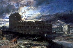 المدرج في روما بواسطة Moonlight ، 1859