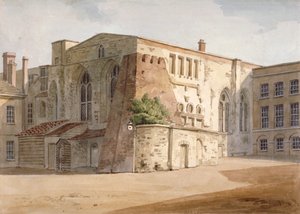 منظر خارجي للغرفة المطلية ، قصر وستمنستر ، لندن ، c1805