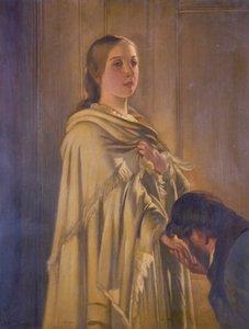 "الملكة فيكتوريا تتلقى أخبار انضمامها في قصر كنسينغتون ، ٢٠ يونيو ١٨٣٧" ، ١٩٠٩ بواسطة Frederick P Shuckard