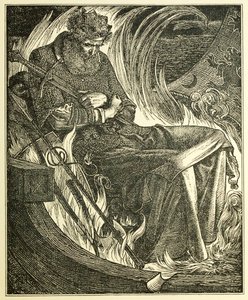 وفاة الملك وولف ، حانة. نقش 1915 ، 1915.