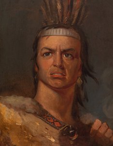 إدوين فورست في دور Metamora ، ج. 1832. بواسطة فريدريك ستايلز عقيق