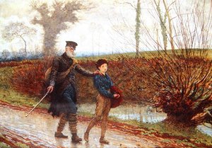 Wayfarers (قلم رصاص وألوان مائية مزينة بألوان الجسم على الورق)