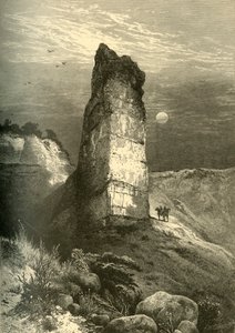 "Monument Rock ، Echo Canyon" ، ١٨٧٤.