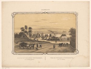 منظر لـ Oosterbeek منظر لقرية أوستربيك مأخوذ من جبل تيبل (العنوان على الجسم) جيلديرلاند (عنوان السلسلة على الكائن)