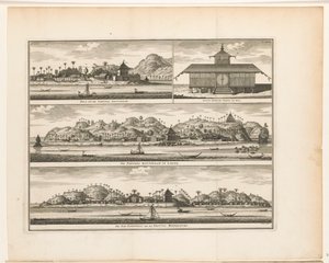 ثلاث قلاع على أمبون Hila و Fortres Amsterdam / New Moorish Temple of Hila / The Fortres Rotterdam on Larike / The Pas Baguwala و Fort Middelburg (العنوان على الكائن)