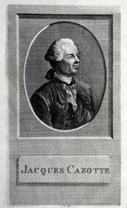 صورة المؤلف جاك كازوت 1720-1792 بواسطة سيد الفرنسية