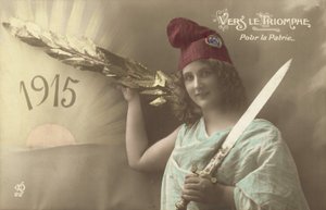 1915 ، Vers Le Triomphe ، من أجل الوطن بواسطة مصور فرنسي