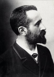 ألفونس بيرتيلون (1853-1914) ، عالم فرنسي ، مبتكر قياس الأنثروبومترية. بواسطة مصور فرنسي