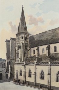 Auxerre ، كنيسة القديس أوسبي ، الواجهة الجانبية N بواسطة مصور فرنسي