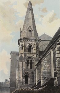 Auxerre ، كنيسة Saint-Eusebe ، عرض NW (قبل الترميم) بواسطة مصور فرنسي