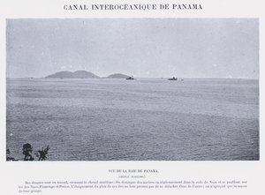 قناة Interoceanico De Panama (صورة b / w) بواسطة مصور فرنسي