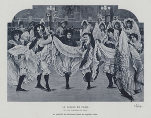 الراقصون في Jardin de Paris (صورة b / w) بواسطة مصور فرنسي