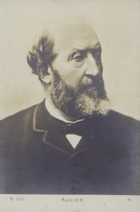 إميل أوجيه (1820-1889) ، كاتب مسرحي فرنسي بواسطة مصور فرنسي