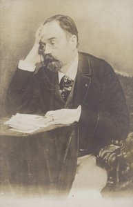 إميل زولا (1840-1902) ، روائي وصحفي وكاتب مسرحي فرنسي بواسطة مصور فرنسي
