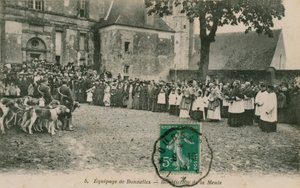 طاقم بونليس - Benediction de la Meule. أُرسلت البطاقة البريدية عام 1913. بواسطة مصور فرنسي