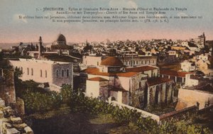 القدس وكنيسة سانت آن ومنطقة المعبد بواسطة مصور فرنسي