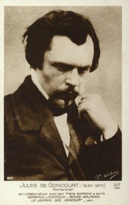 Jules de Goncourt (1830-1870) ، الروائي الفرنسي بواسطة مصور فرنسي