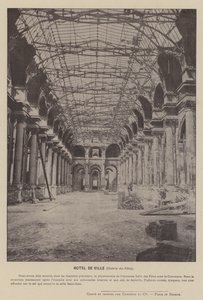 كومونة باريس ، فندق De Ville ، Galerie des Fetes (b / w photo) بواسطة مصور فرنسي