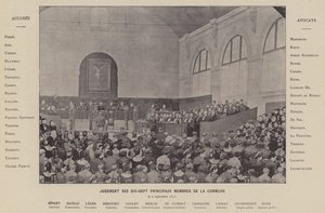 كومونة باريس ، حكم الأعضاء السبعة عشر الرئيسيين في الكومونة ، 2 سبتمبر 1871 (b / w photo) بواسطة مصور فرنسي