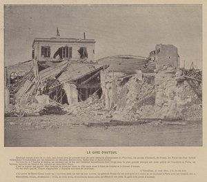 كومونة باريس ، La Gare D'Auteuil (b / w photo) بواسطة مصور فرنسي