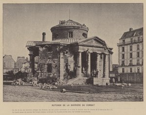 La Commune de Paris, Rotonde De La Barriere Du Combat (b/w photo) بواسطة مصور فرنسي