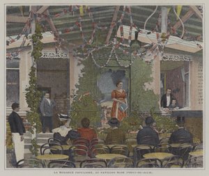 La Romance Populaire at the Pavillon Rose، Point-du-Jour، Paris (صورة ملونة) بواسطة مصور فرنسي