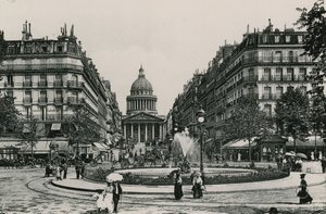 La Rue Soufflot et le Pantheon، The Soufflot Street and Pantheon (التصوير الفوتوغرافي) بواسطة مصور فرنسي